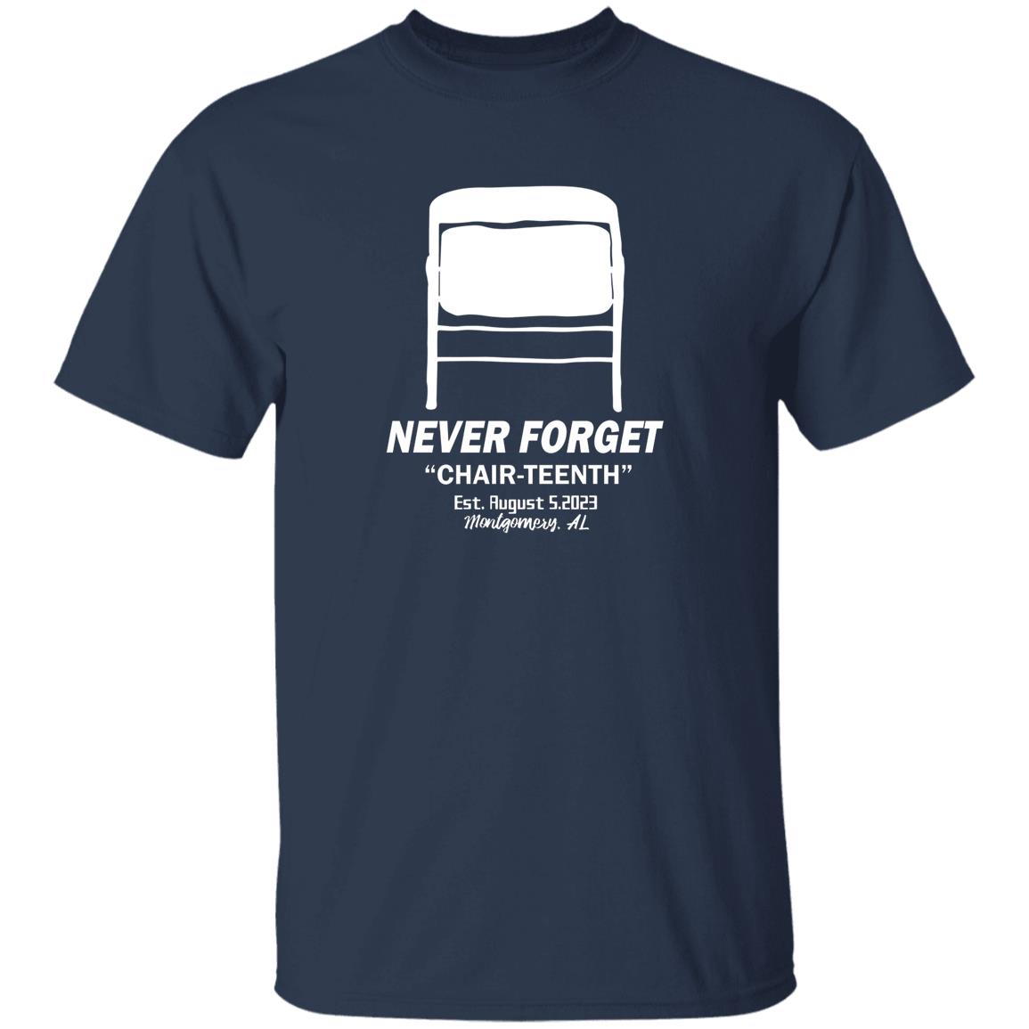Folding Chair Never Forget Chair Teenth Montgomery AL Shirt