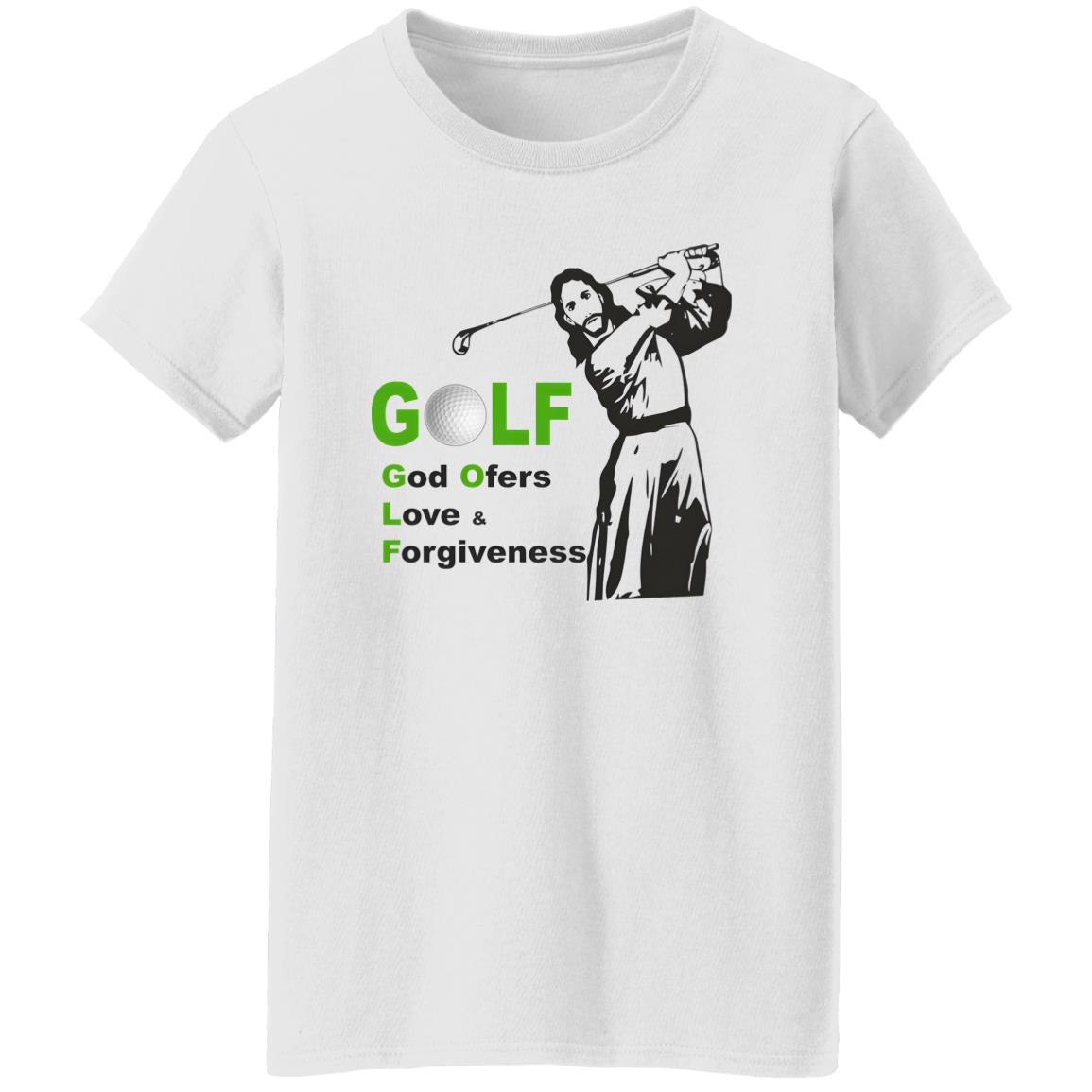 Jesus Golf God Offer Love And Forgiveness Shirt