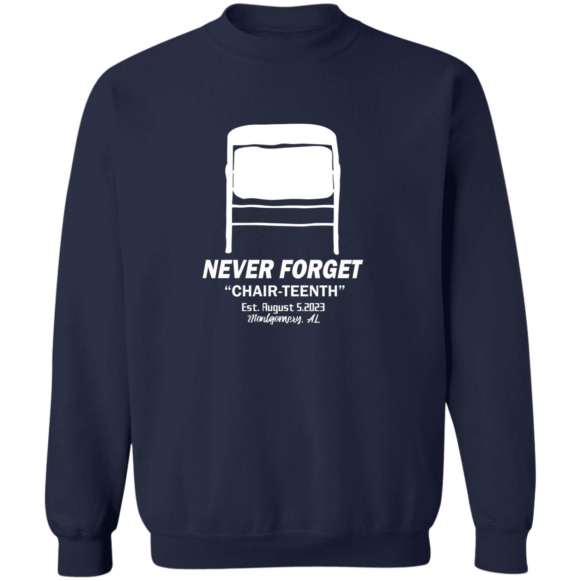 Folding Chair Never Forget Chair Teenth Montgomery AL Shirt