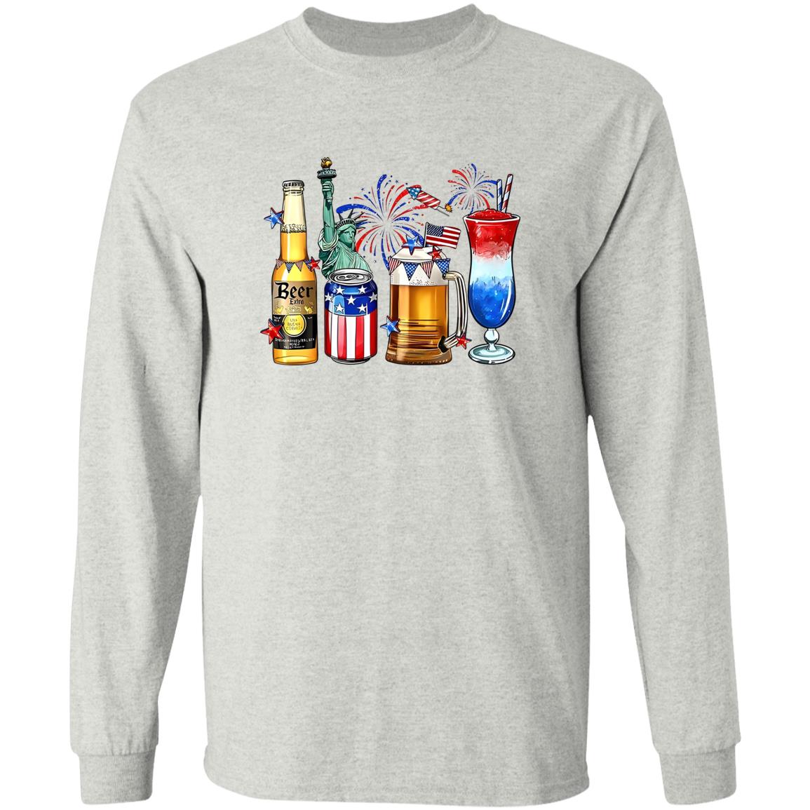 Happy 4th Of July Wine Glasses Shirt