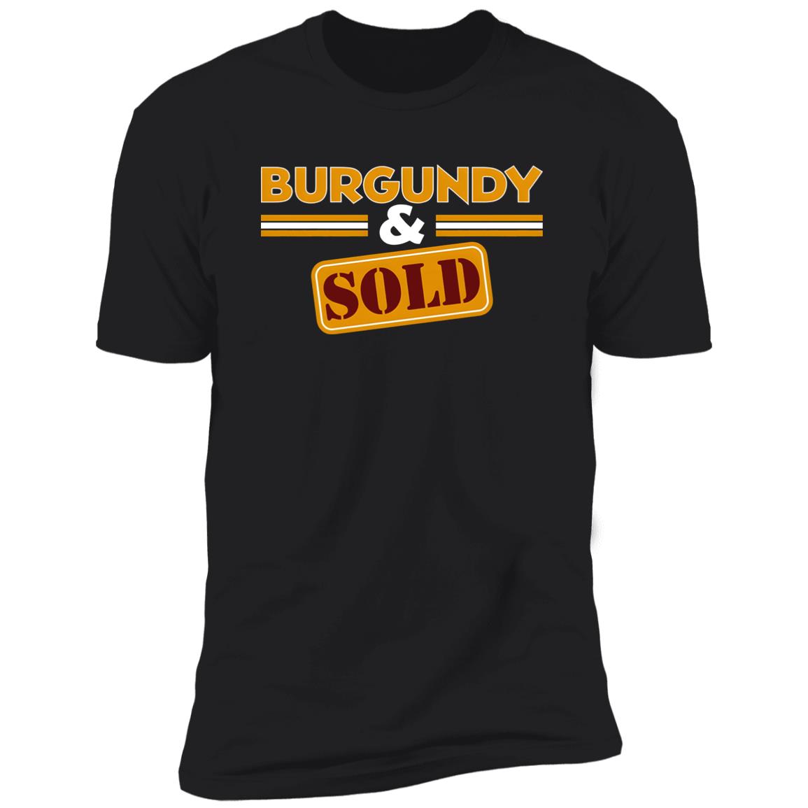Burgundy And Sold Shirt