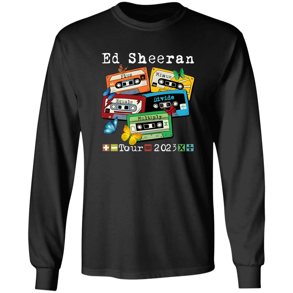 Ed Sheeran Cassettes 2023 World Tour Shirt