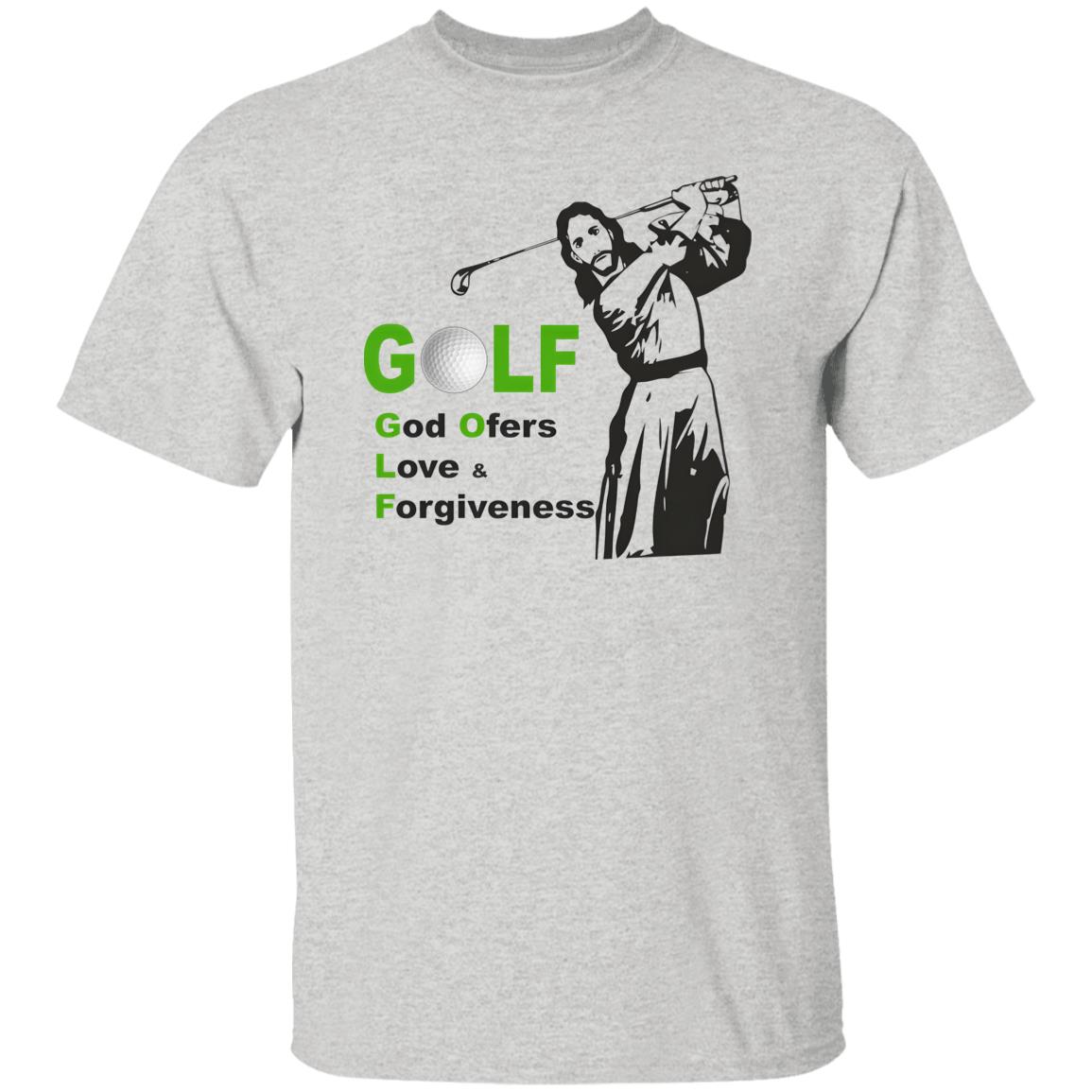 Jesus Golf God Offer Love And Forgiveness Shirt