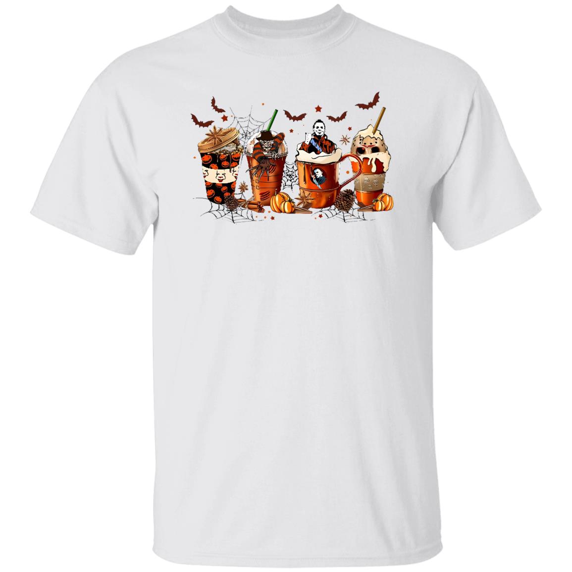 Horror Halloween Coffee Cups Shirt
