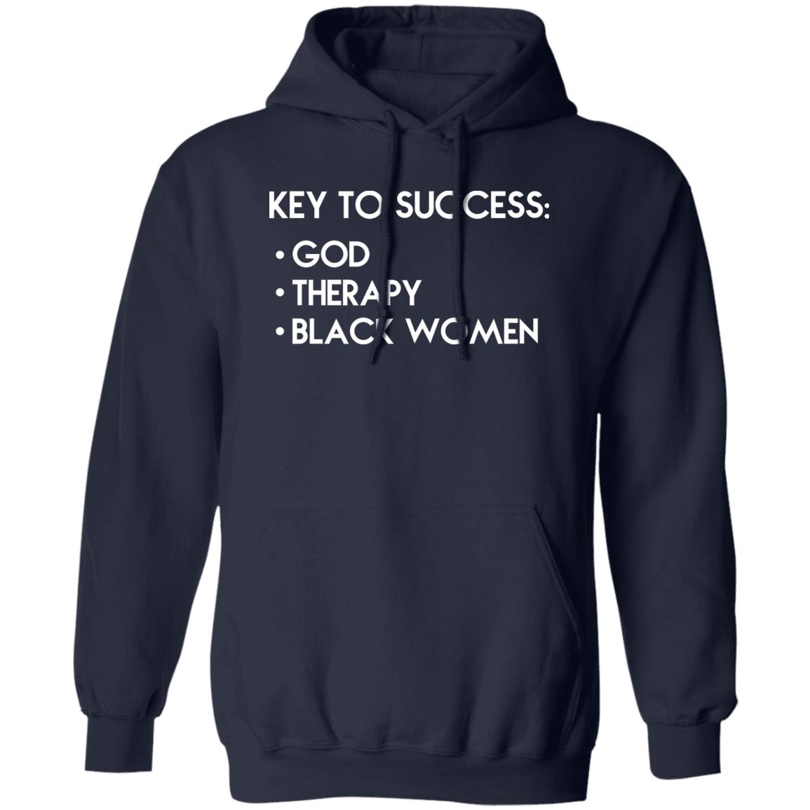 Key To Success – God – Therapy – Black Women Shirt