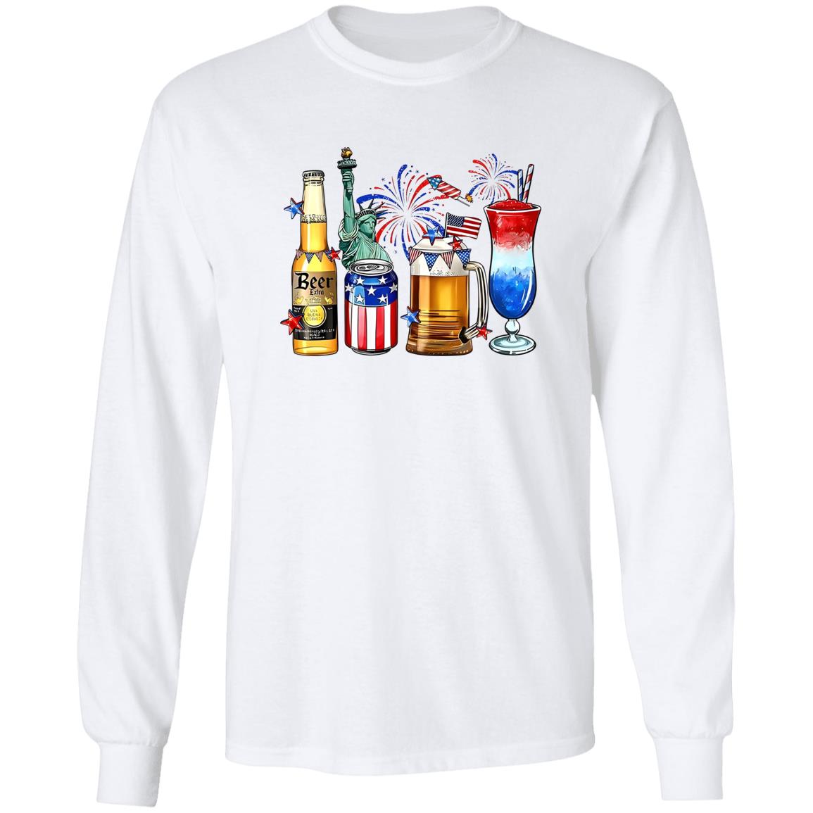 Happy 4th Of July Wine Glasses Shirt