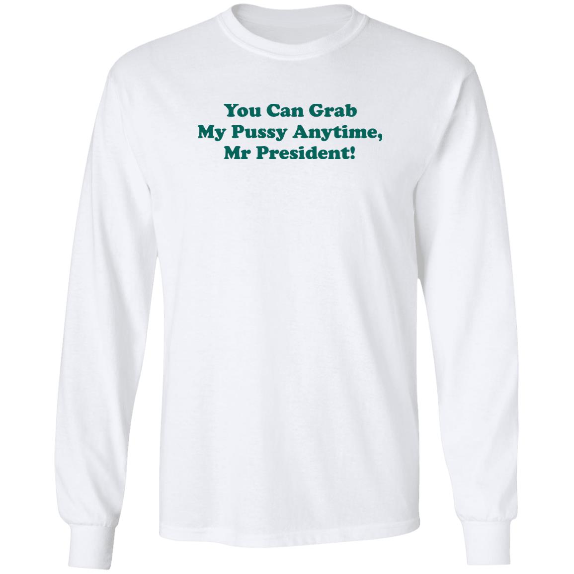 You can grab my pussy anytime Mr President shirt