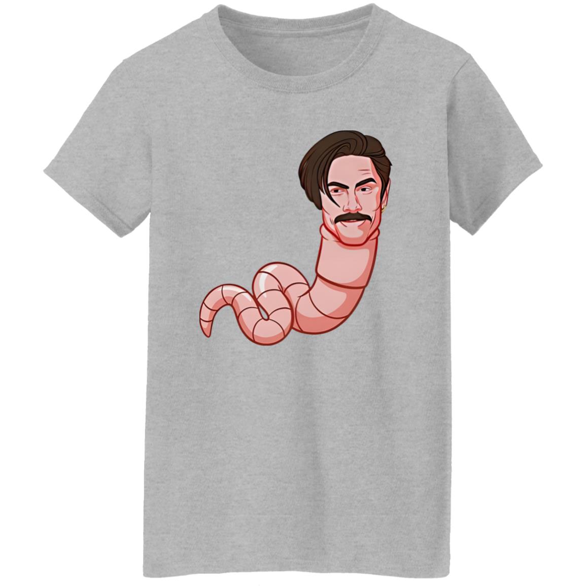 Worm With A Mustache James Tom Ariana Shirt