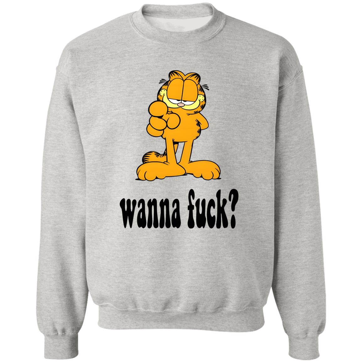 Garfield Wanna Fuck Shirt - TeeDragons