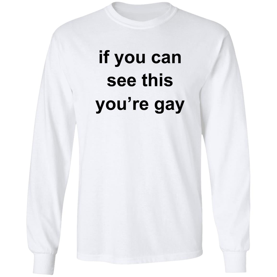 If You Can See This You’re Gay Shirt