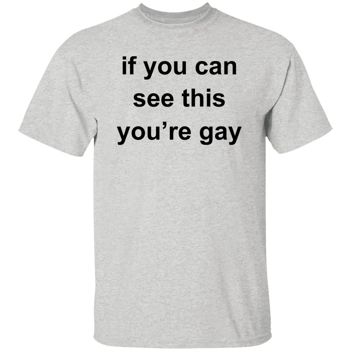 If You Can See This You’re Gay Shirt
