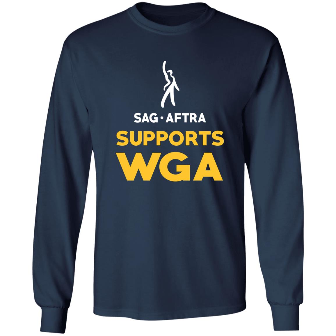 Sag Aftra Supports Wga Shirt - TeeDragons