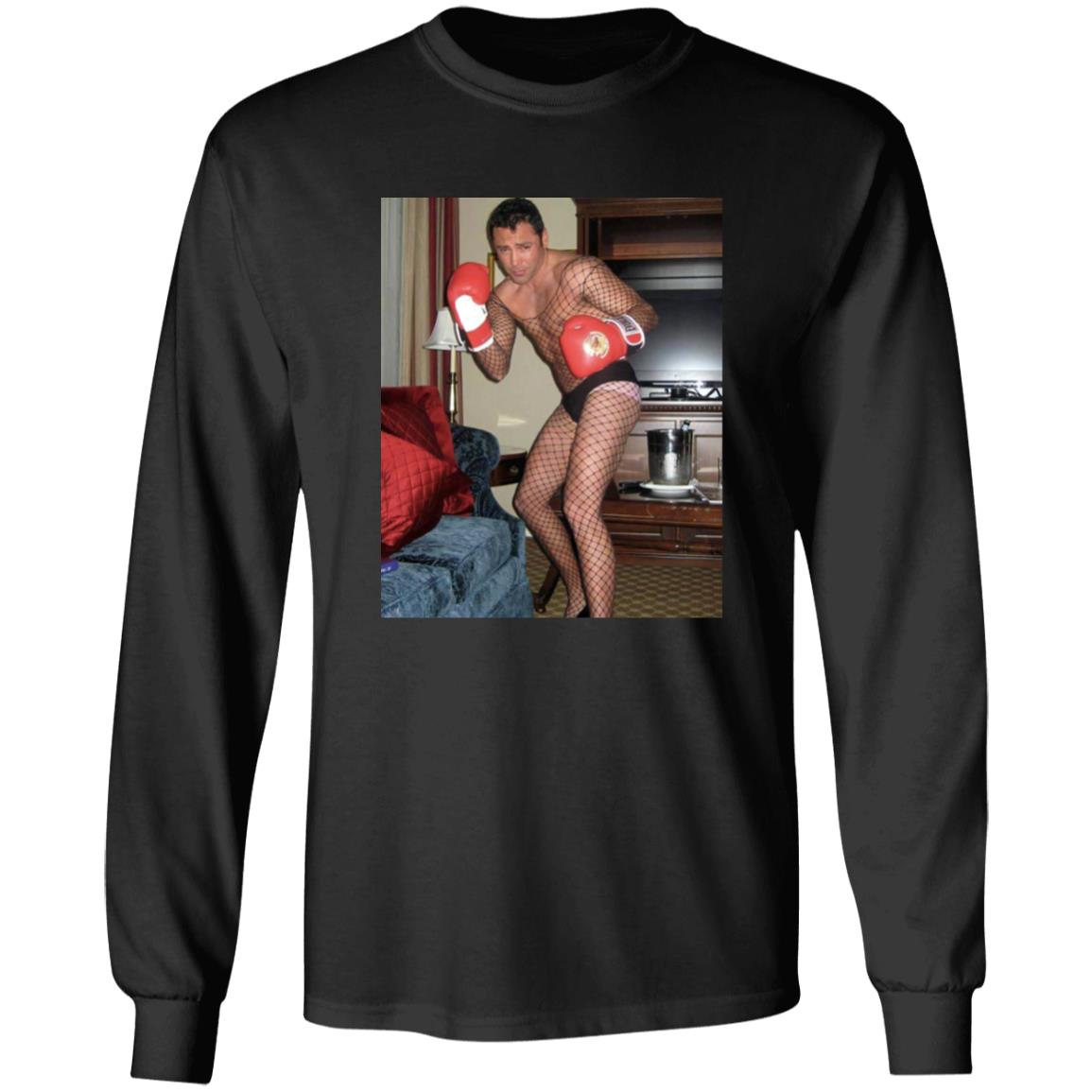 Oscar De La Hoya Fishnet Shirt