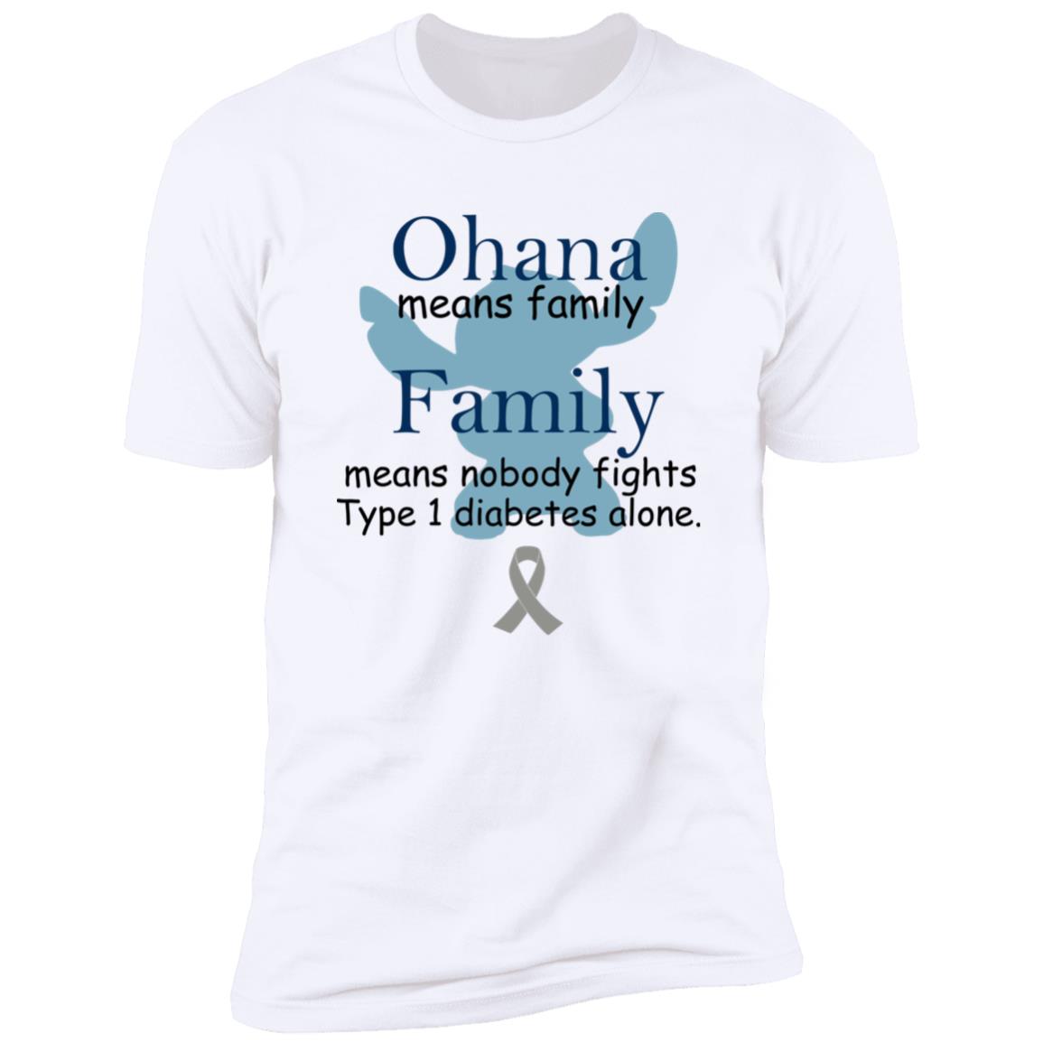 Ohana Means Family, Family Means Nobody Fights Type 1 Diabetes Alone Shirt