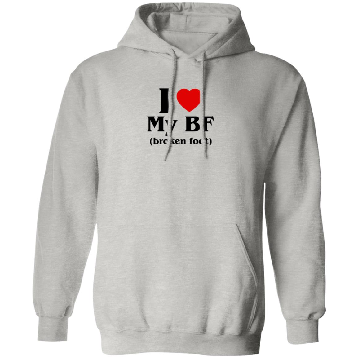 I Love My BF Broken Foot Shirt
