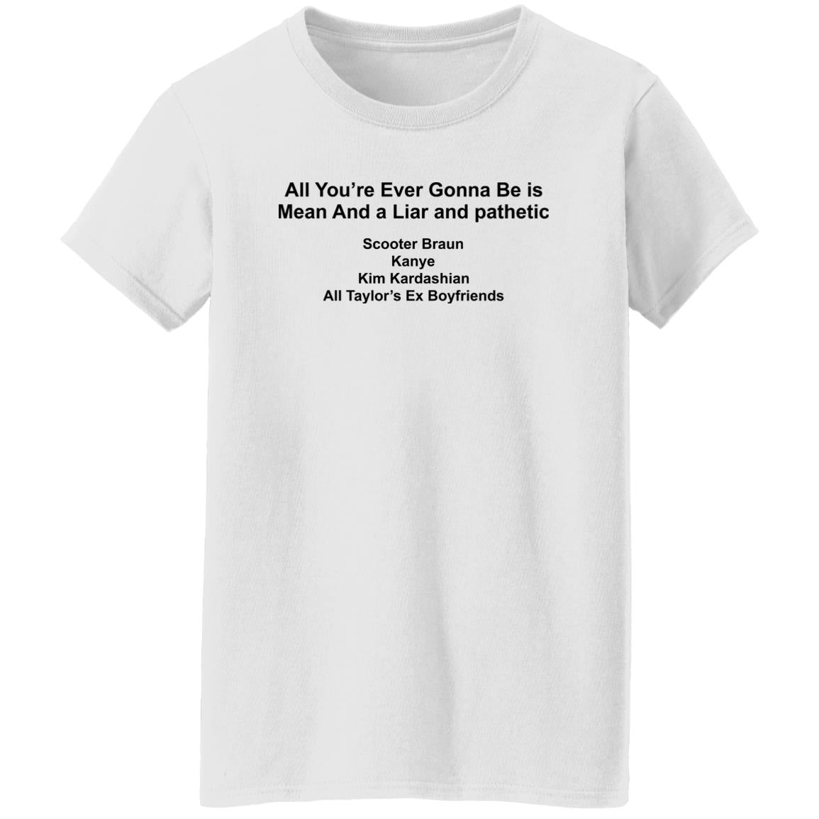 All You’re Ever Gonna Be Is Mean And Liar And Pathetic Shirt