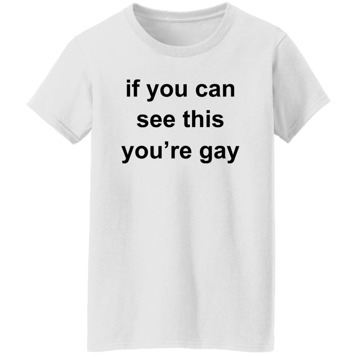 If You Can See This You’re Gay Shirt