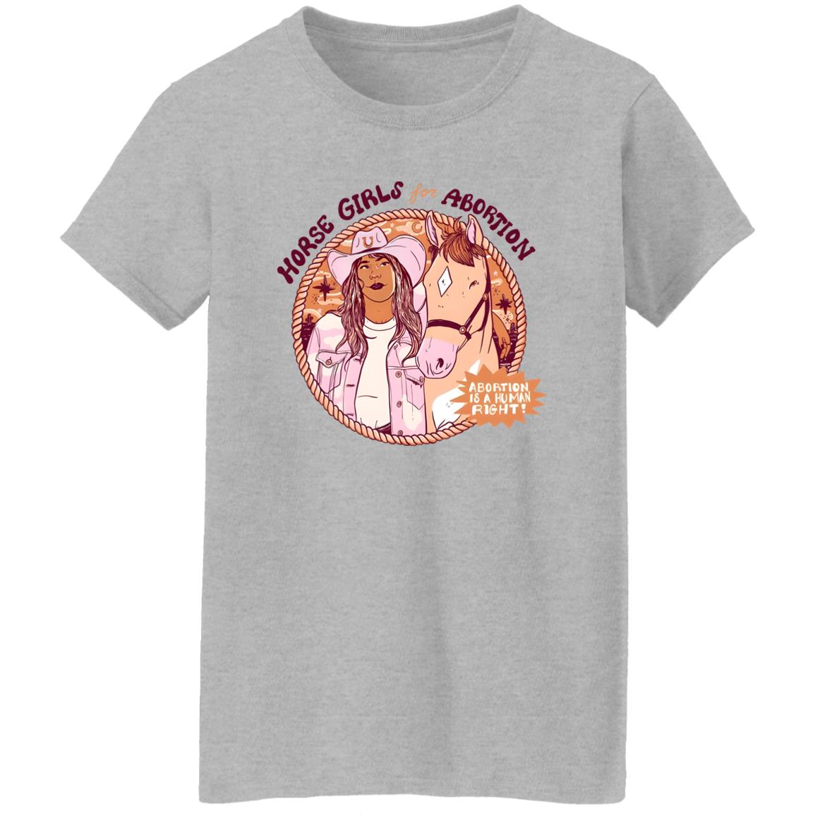Horse Girls For Abortion Abortion Is A Human Right Shirt