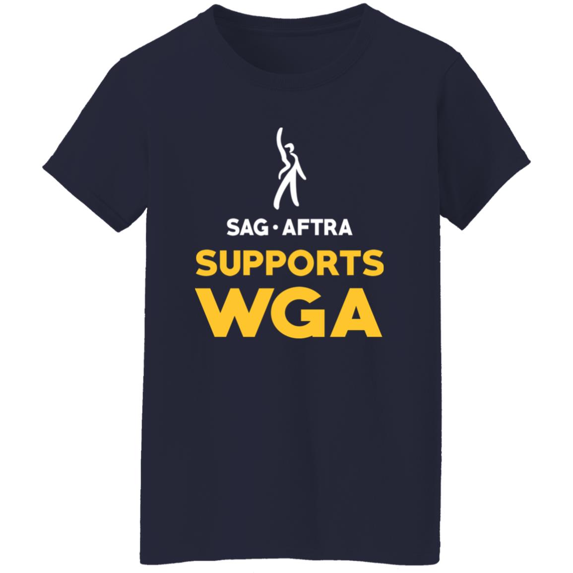 Sag Aftra Supports Wga Shirt - TeeDragons