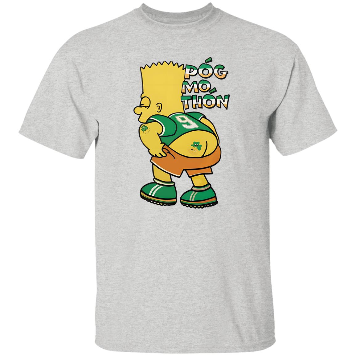 Bart Simpson Pog Mo Thon Shirt