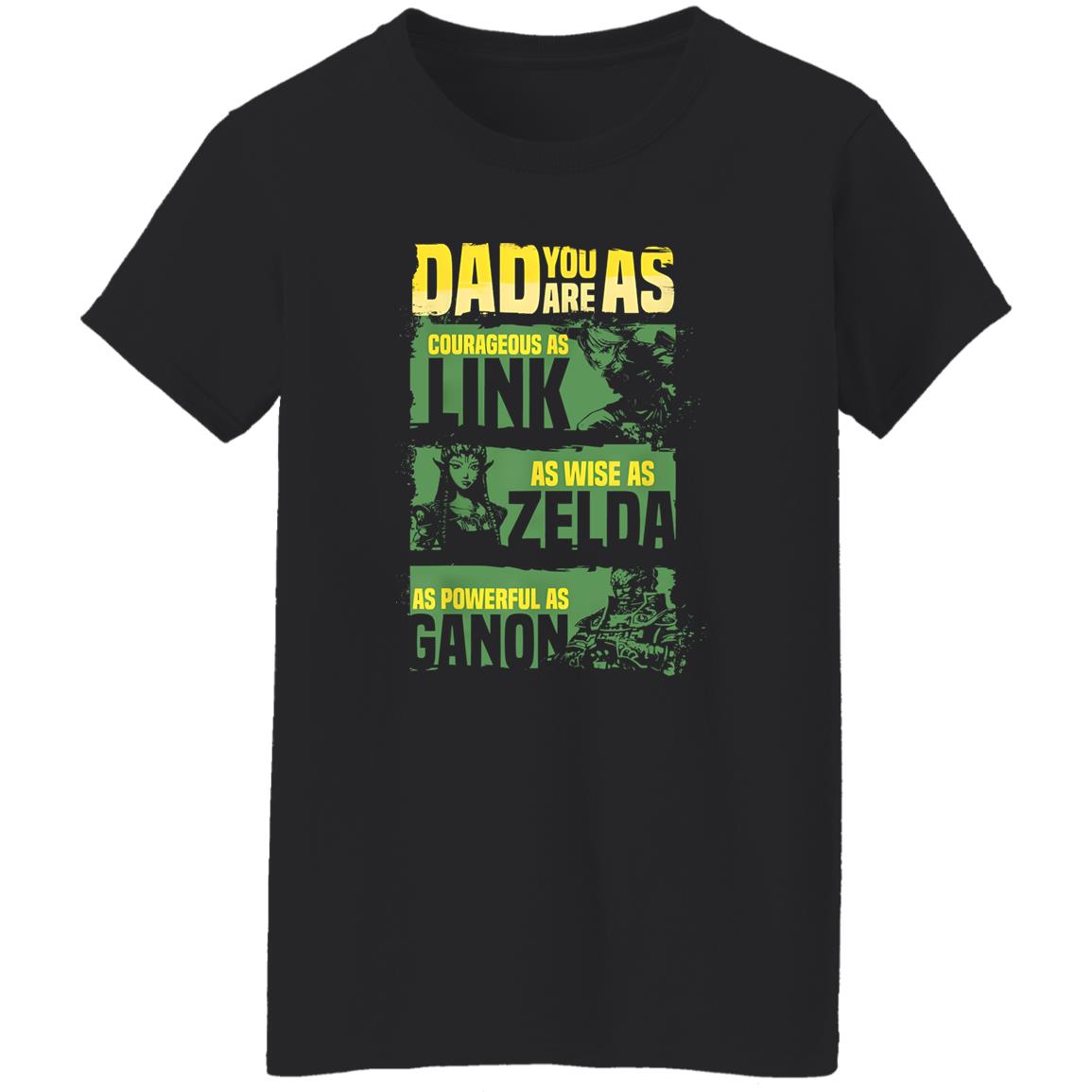 Zelda Dad – Dad You Are As Courageous As Link Shirt