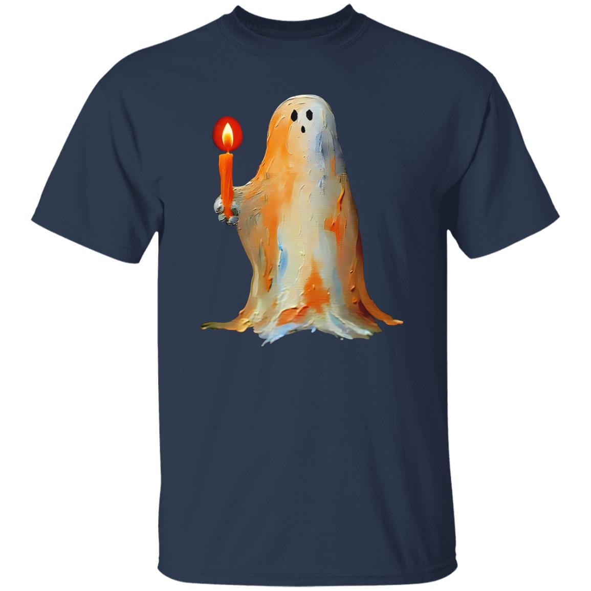 Ghost Holding A Candle Halloween Shirt