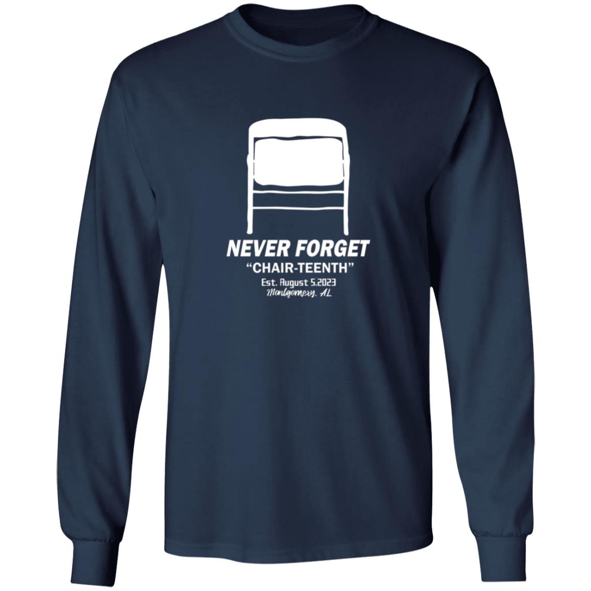 Folding Chair Never Forget Chair Teenth Montgomery AL Shirt