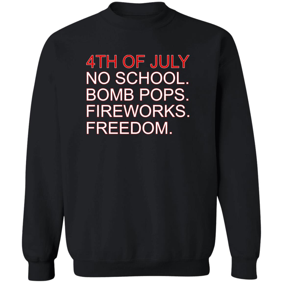 4th Of July Rules No School Bomb Pops Fireworks Freedom Shirt