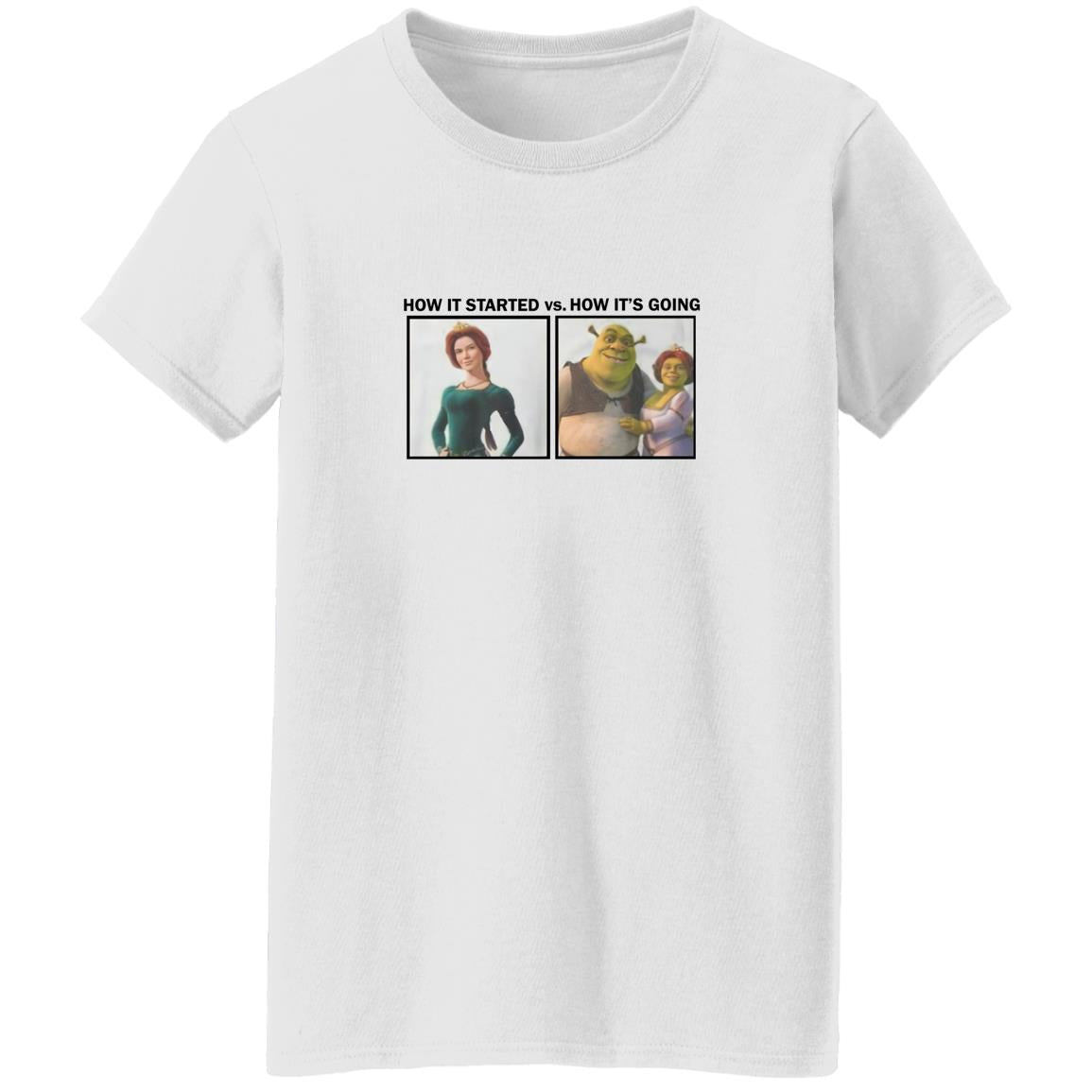 Shrek How It Started Vs How It’s Going Shirt