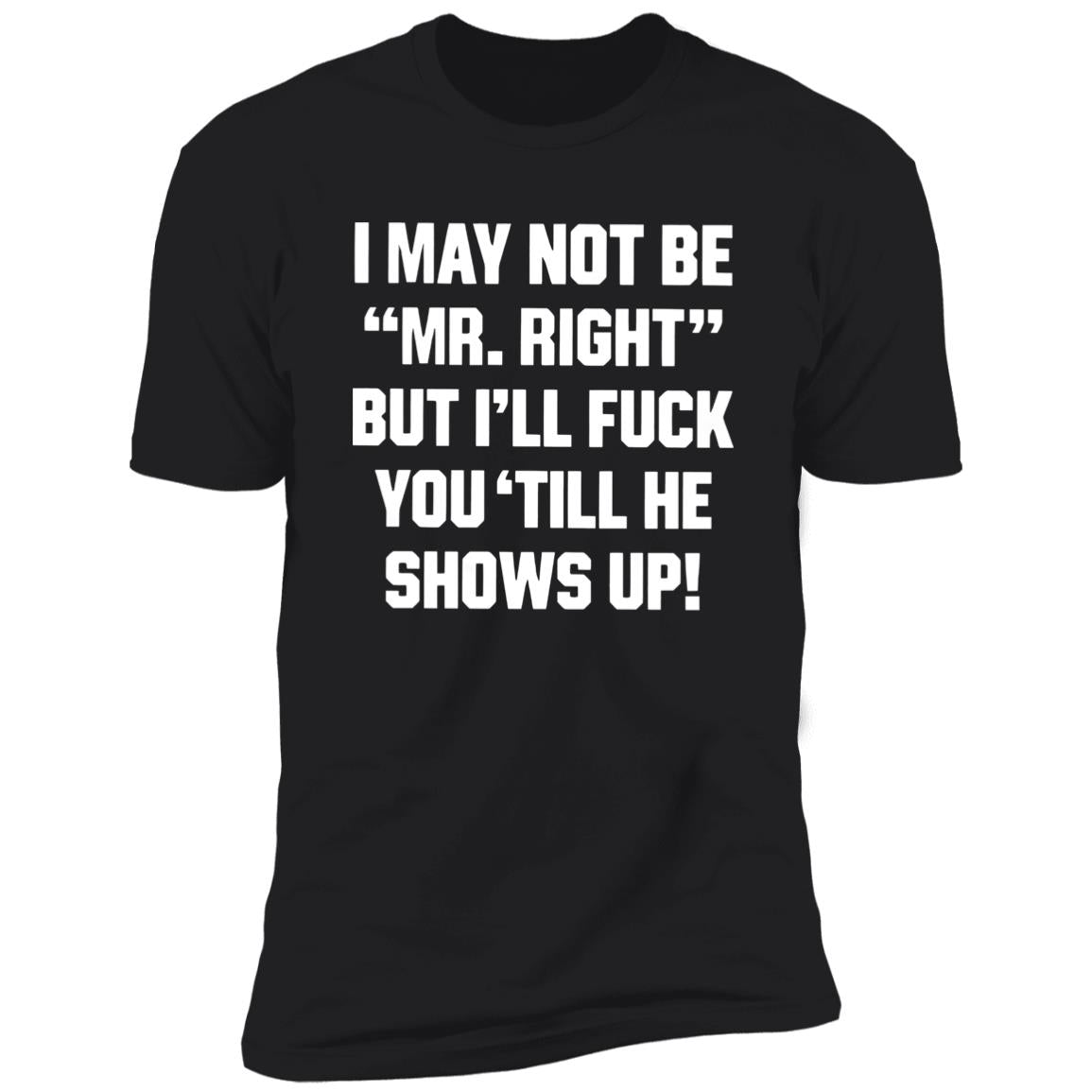 I May Not Be Mr. Right But I’ll Fuck You ‘Till He Shows Up Shirt