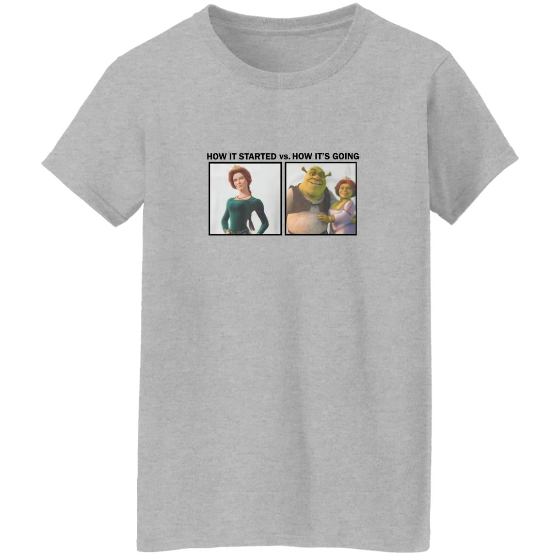 Shrek How It Started Vs How It’s Going Shirt