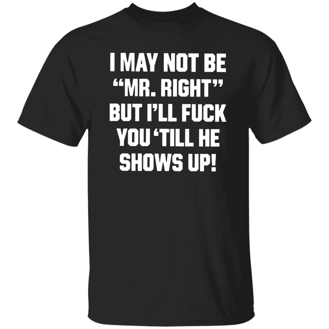I May Not Be Mr. Right But I’ll Fuck You ‘Till He Shows Up Shirt