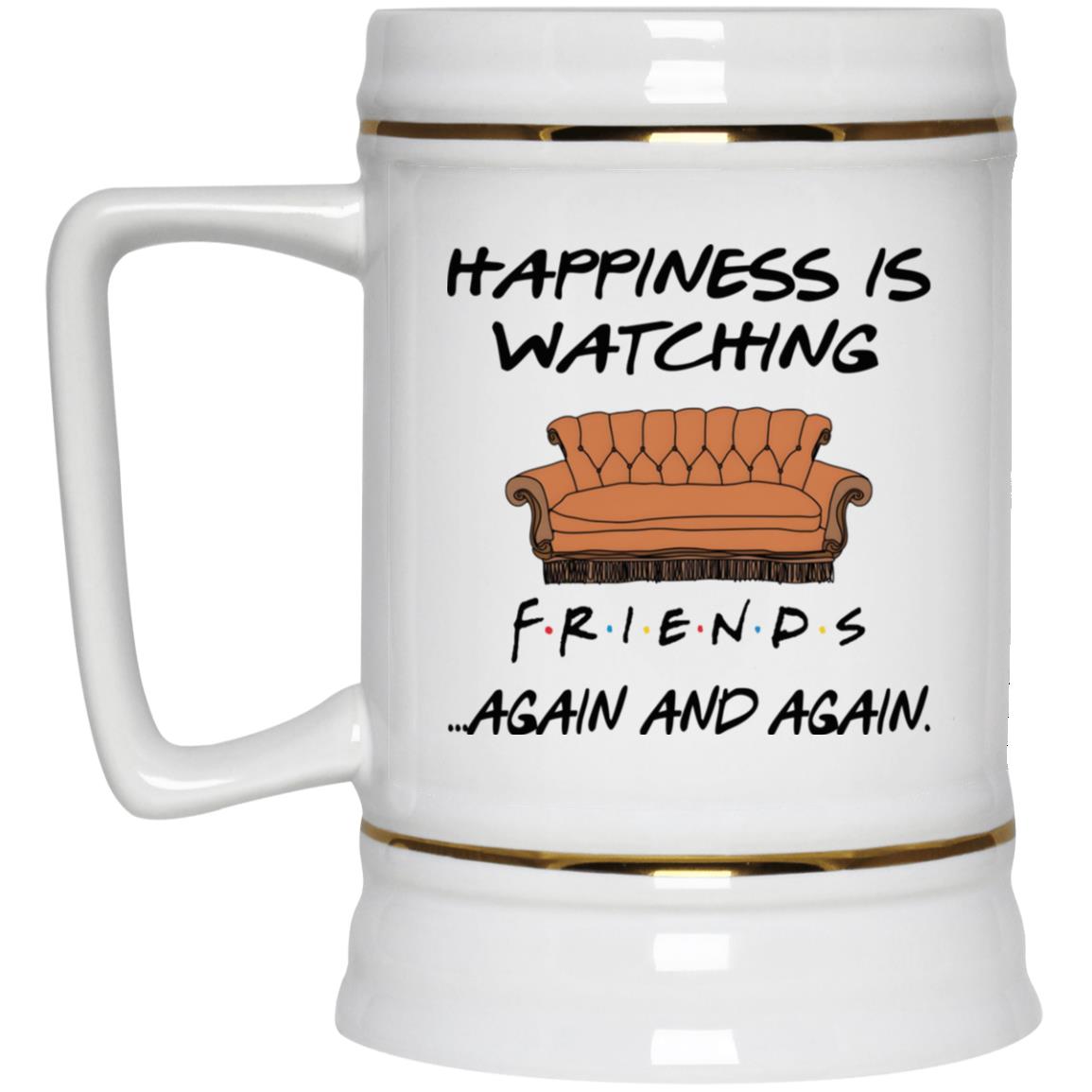 Happiness Is Watching FRIENDS Again And Again Mug - TeeDragons