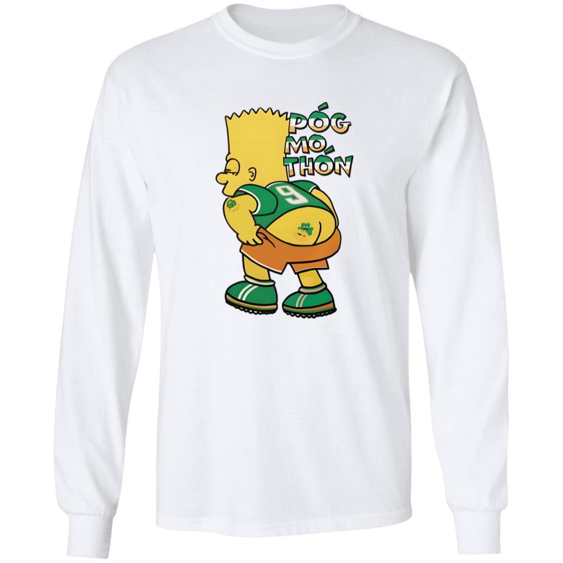 Bart Simpson Pog Mo Thon Shirt