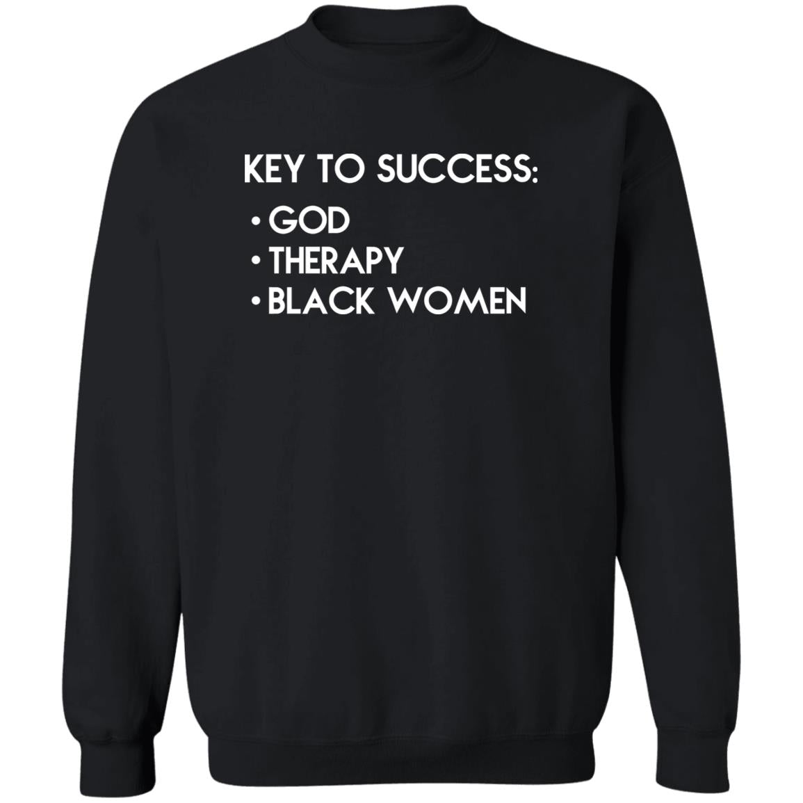 Key To Success – God – Therapy – Black Women Shirt