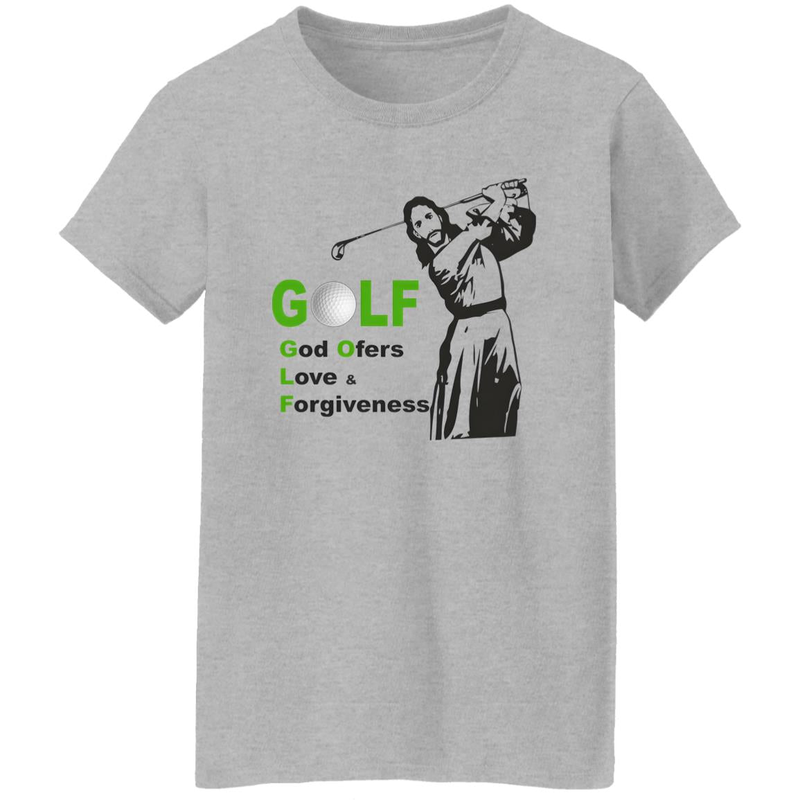 Jesus Golf God Offer Love And Forgiveness Shirt