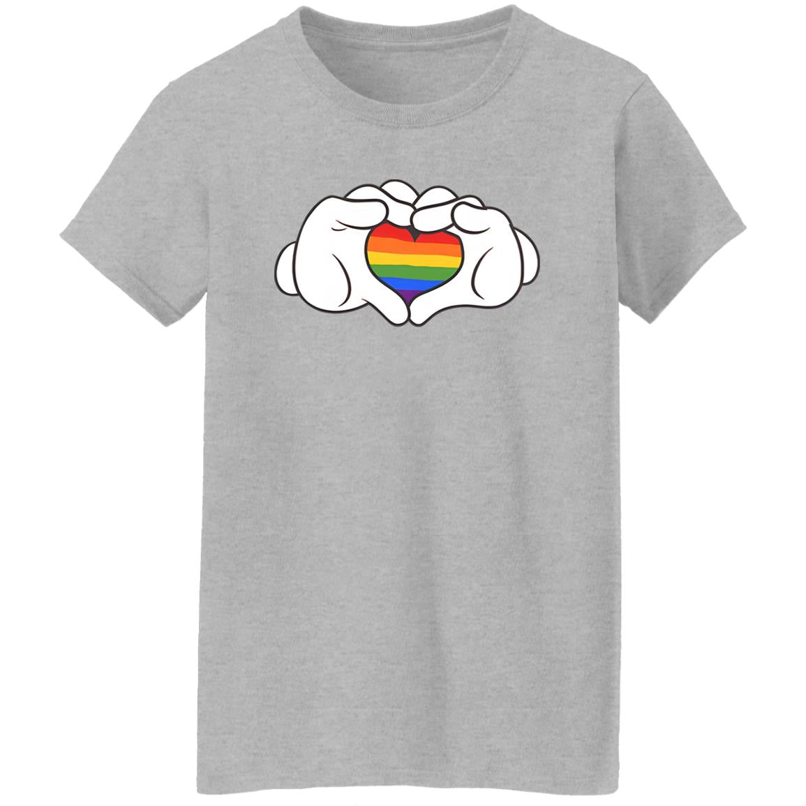 Mouse Hands Heart Pride Shirt