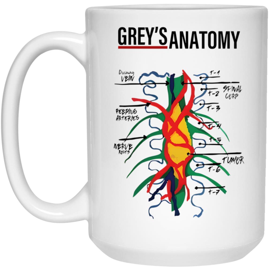 Grey's Anatomy Vien Spial Corp Feeping Arteries Mug