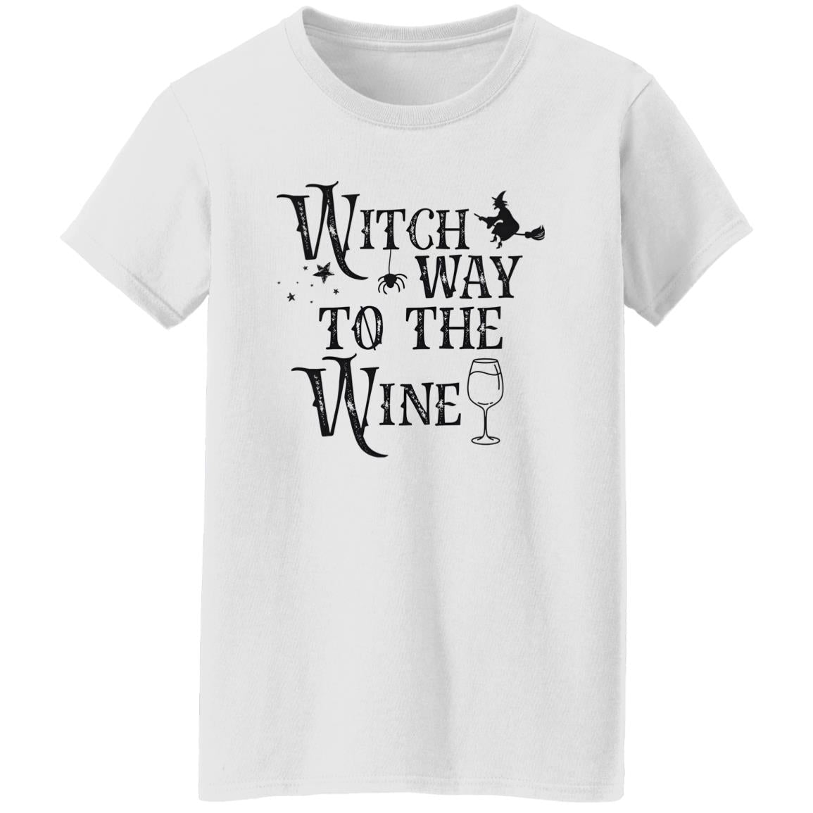 Witch Way To The Wine Shirt - TeeDragons