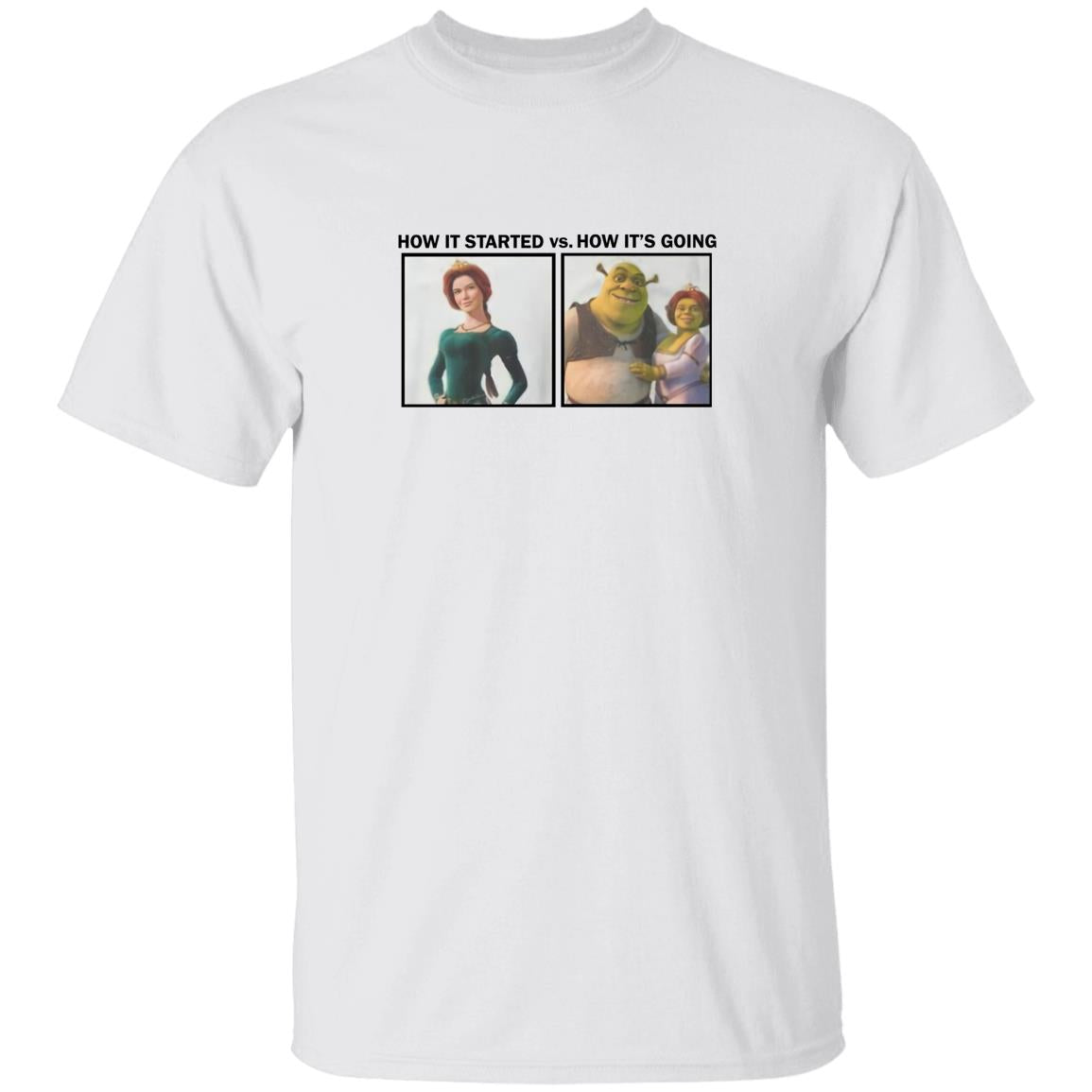 Shrek How It Started Vs How It’s Going Shirt
