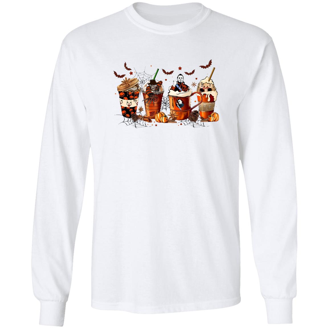 Horror Halloween Coffee Cups Shirt