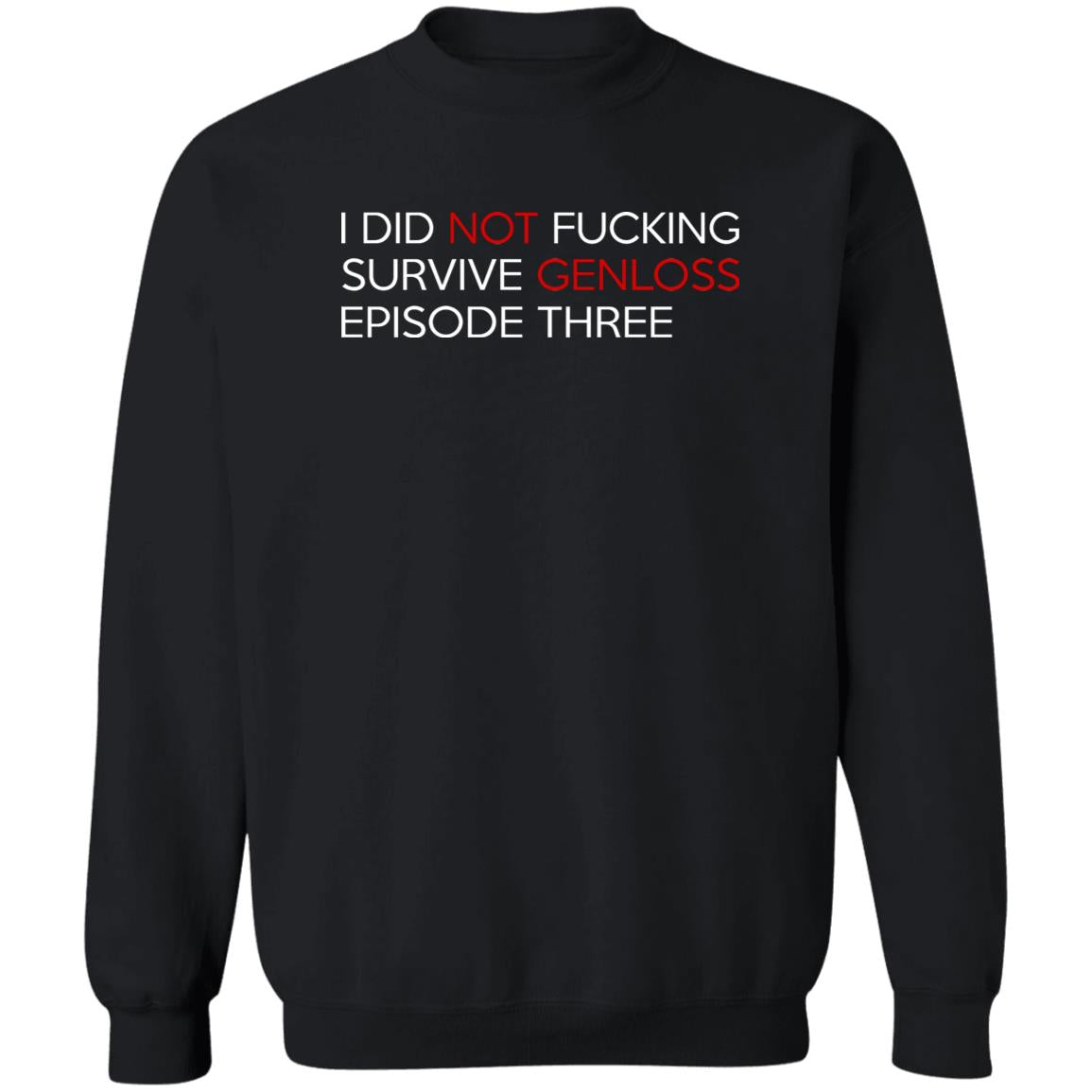 I Did Not Fucking Survive Genloss Episode Three Shirt