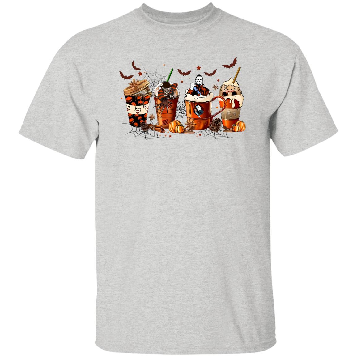 Horror Halloween Coffee Cups Shirt