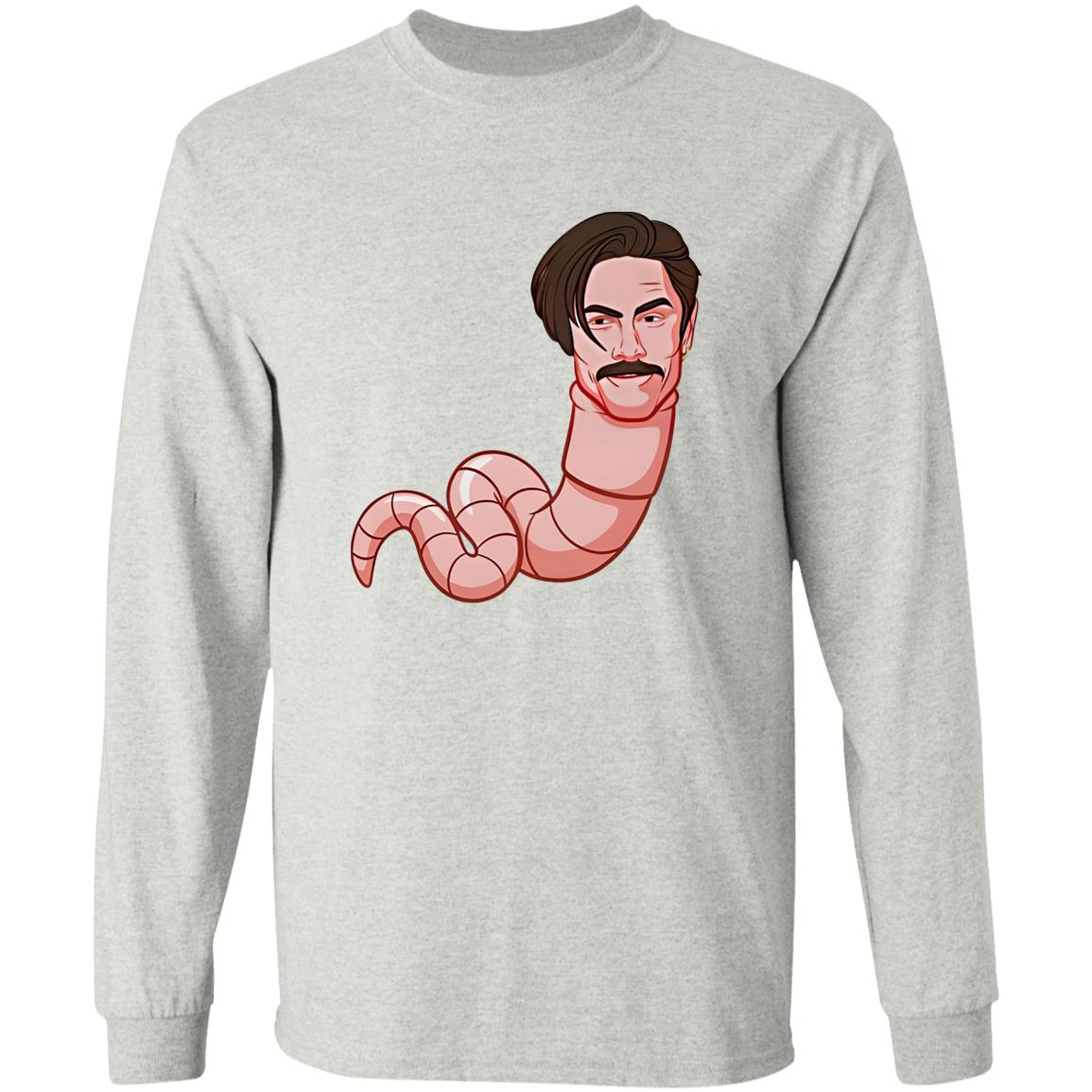 Worm With A Mustache James Tom Ariana Shirt