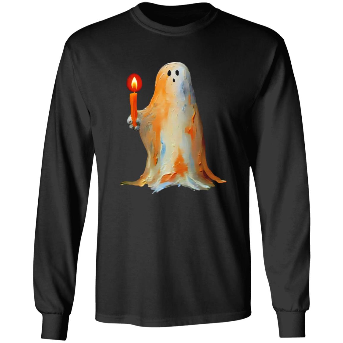 Ghost Holding A Candle Halloween Shirt
