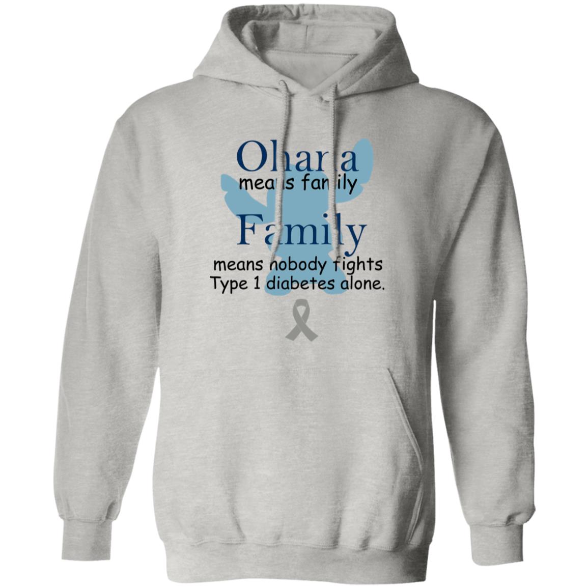 Ohana Means Family, Family Means Nobody Fights Type 1 Diabetes Alone Shirt