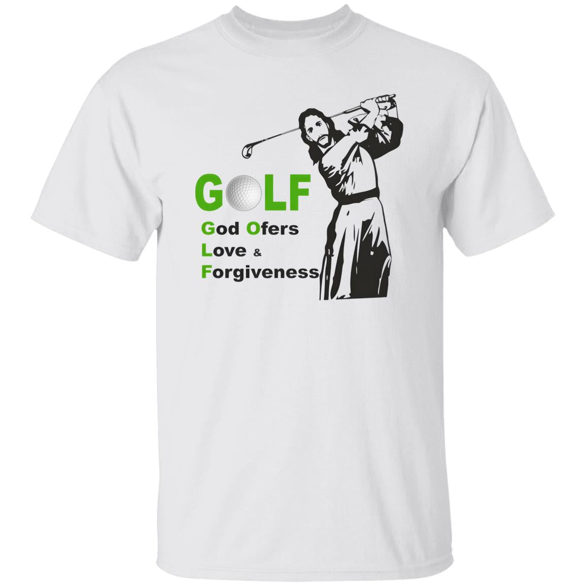 Jesus Golf God Offer Love And Forgiveness Shirt