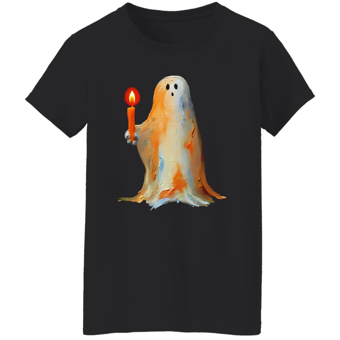 Ghost Holding A Candle Halloween Shirt