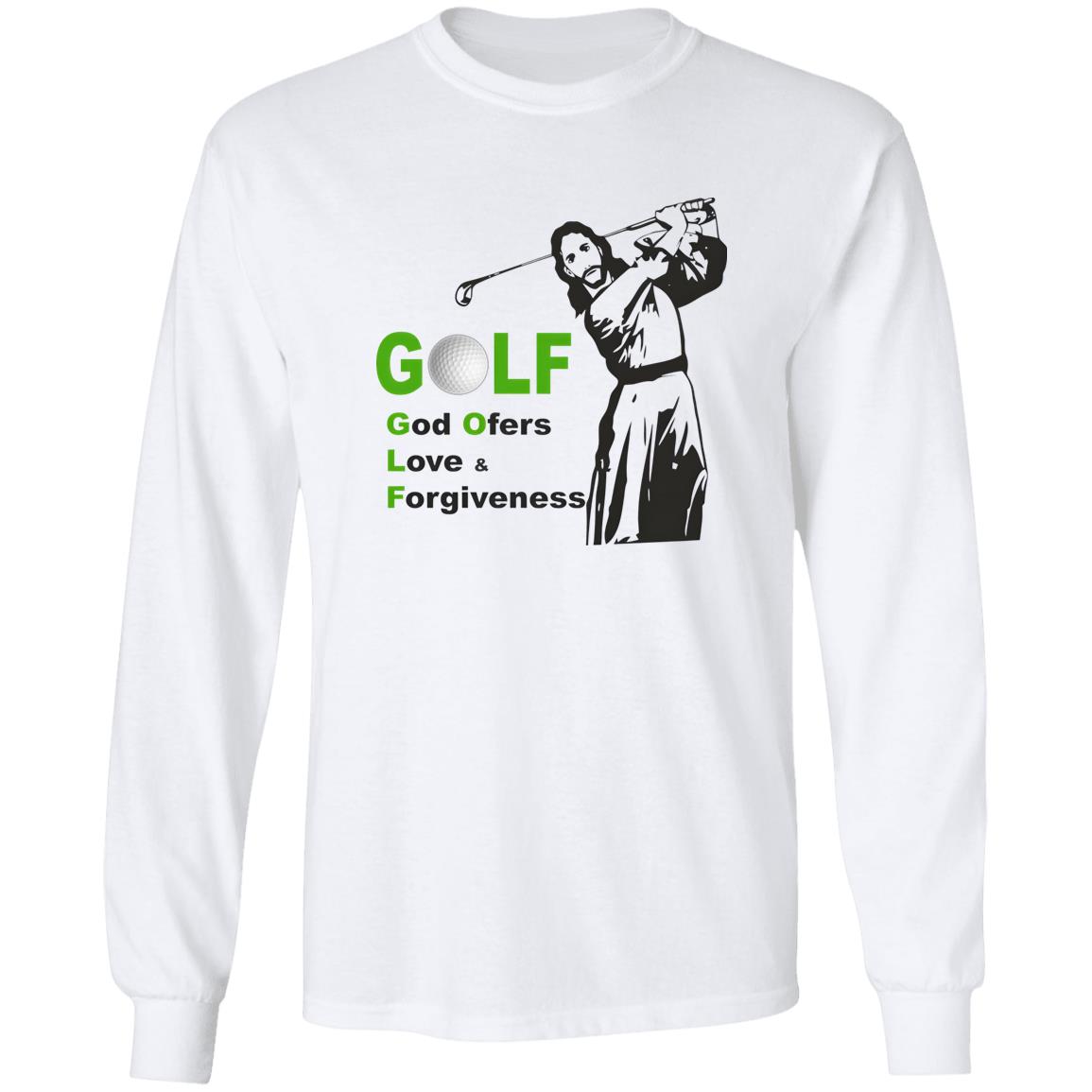 Jesus Golf God Offer Love And Forgiveness Shirt