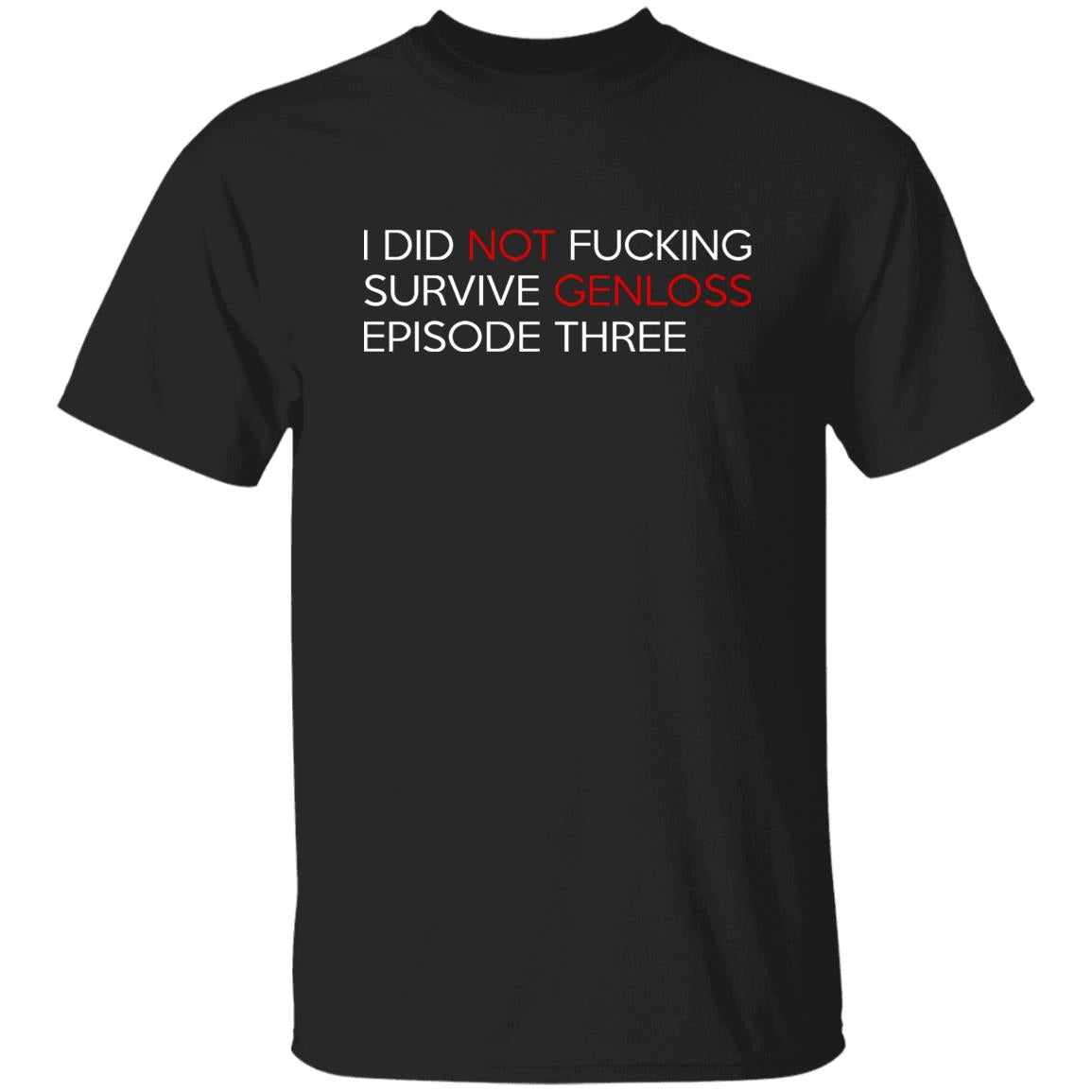 I Did Not Fucking Survive Genloss Episode Three Shirt